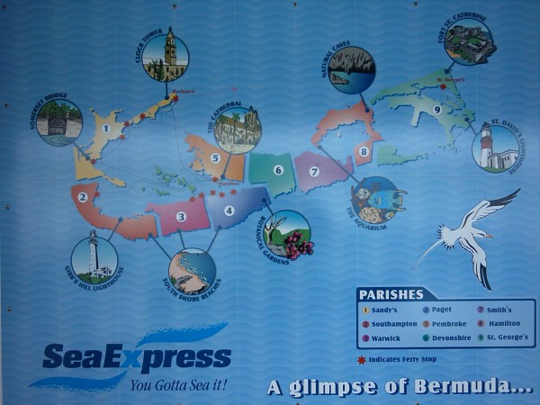 Map Bermuda Parishes