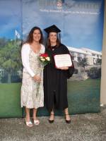Met medestudent Sharon